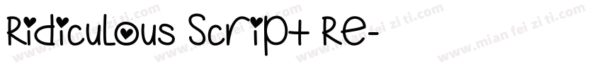 Ridiculous Script Re字体转换